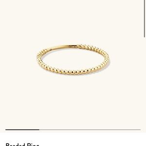 Mejuri Gold Beaded Ring